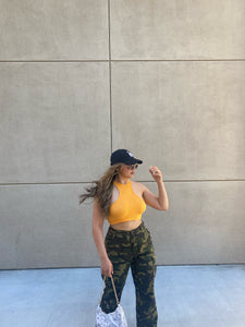 Back To The Basics Crop Top - Orange